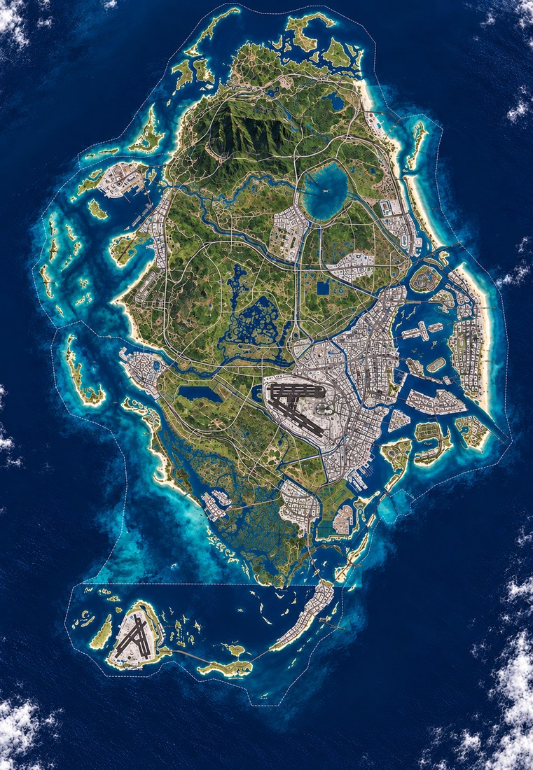 Carte de Leonida fournie pour GTA VI